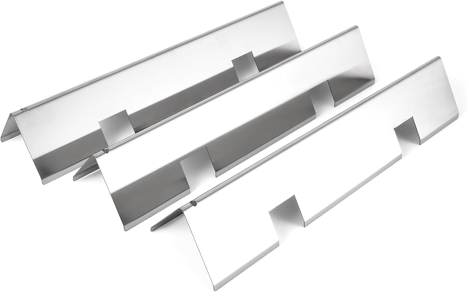 for 7635 Flavorizer Bars for Weber Spirit 2 Grill Parts GS4 Spirit II 67045 68842 69796 for Weber Grill Parts E210 S210 E220 S220 Gas Grills Spirit 2 Replacement Parts 15.3" Bars,Stainless Steel