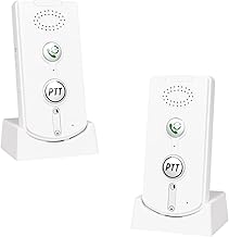 2 Way Wireless Intercom for Home Hospital Hotel,1000m Range Indoor Intercoms Wireless(White)