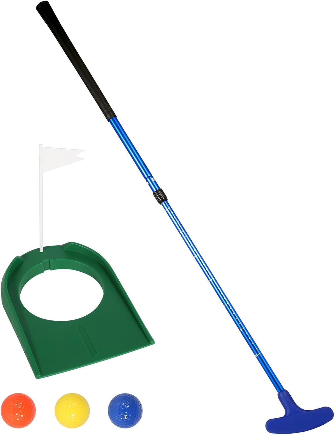 himaly Golf Putter, Golf for Kids and Adult, Adjustable Putter with Putting Cup and Foam Golf Balls, Portable Golf Set, Golf Training Putters, Perfect for Family Golf and Party Games