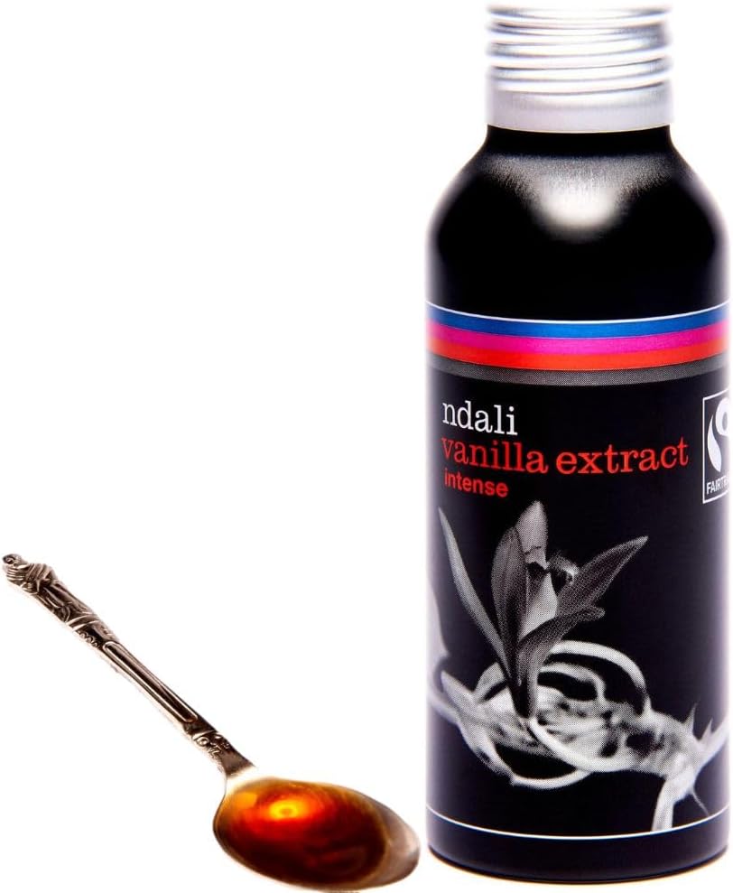 Ndali Vanilla Extract - Intense - Pure Vanilla Extract 100ml From Premium Vanilla Pods - Bourbon Style Vanilla Bean Extract for Home Cooking, Cakes, Essence, Desserts, Pudding & Baking