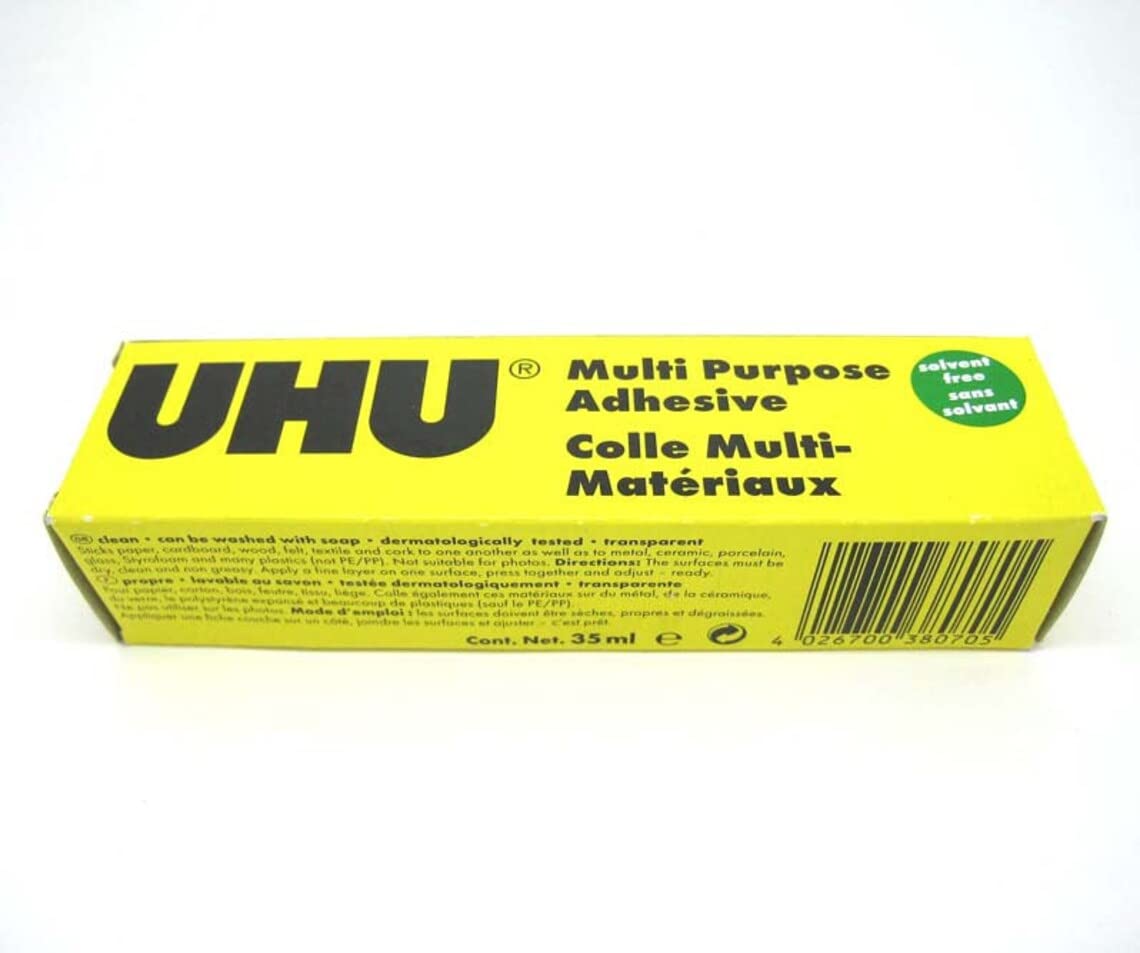 UHU All Purpose Adhesive 35ml Solvent Free (Pack of 3)