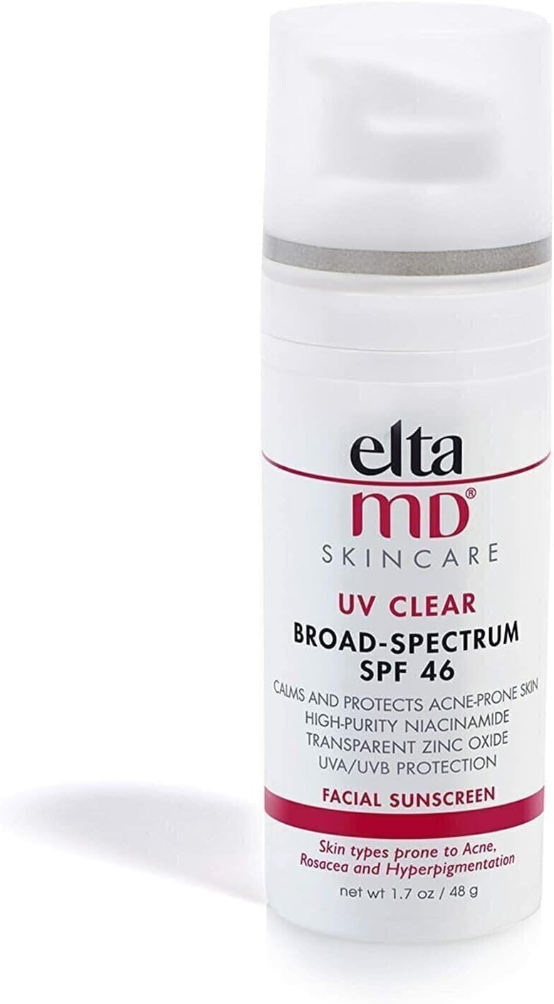 EltaMD UV Clear Broad-Spectrum SPF 46 Sunscreen, 48 ml (Pack of 1)