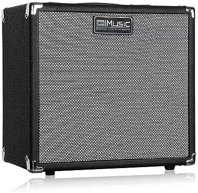 TS112 Bass Guitar Amp 30W Electric Guitar Bass Combo Amplifier with Onboard Clean and Distortion Overdrive Dual Tone Switching Practice.