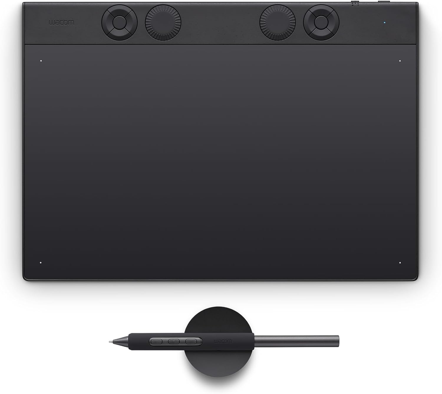 Wacom Intuos Pro Medium, Pen Tablet, incl. Wacom Pro Pen 3 | Drawing Tablet (PC necessary), compact, ultra-slim, pen-on-paper feel for seamless pro workflow, with Japanese technology.