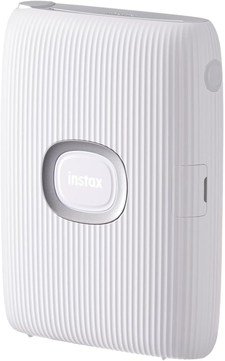 Fujifilm Instax Mini Link 2 Instant Smartphone Printer (Clay White) and Fujifilm Instax Mini Twin Film Pack (40 Exposures) Bundle