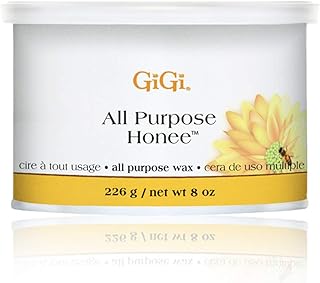 GiGi Honee Wax, All Purpose Honee, Body and Facial Hair Remover Wax, with Beeswax Formula, 8 oz.