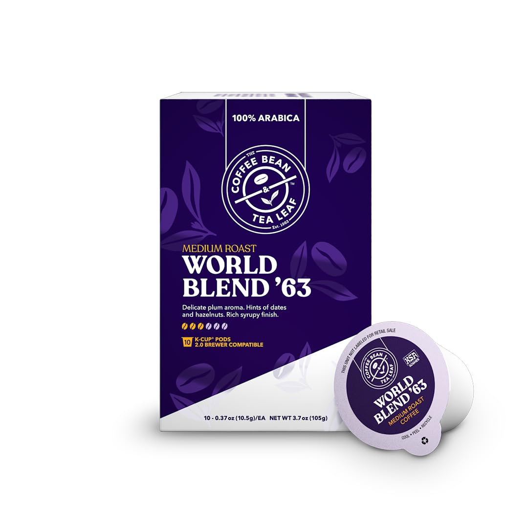 The Coffee Bean & Tea Leaf World Blend '63 Coffee K-Cups (Medium Roast, 10ct)
