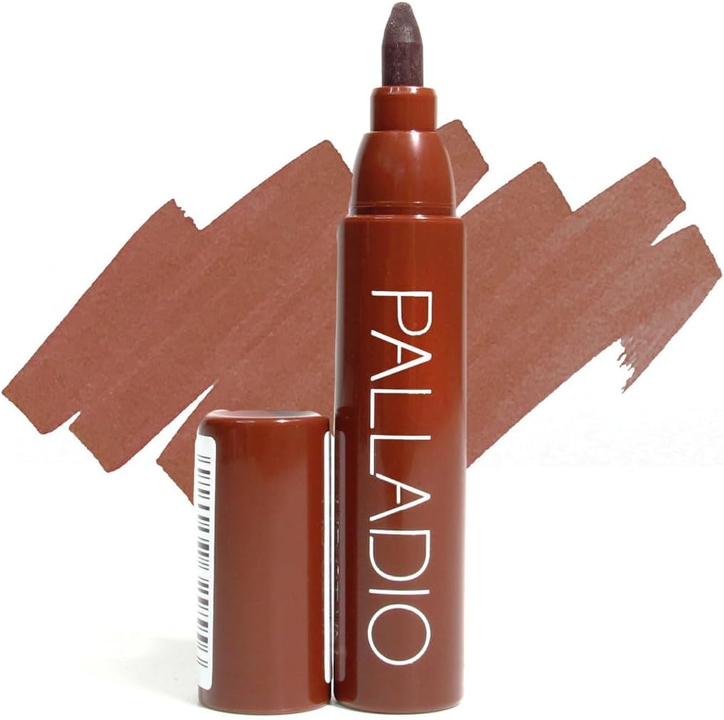 Palladio Lip Stain, Hydrating and Waterproof Formula, Matte Color Look, Longlasting All Day Wear Lip Color, Smudge Proof Natural Finish, Precise Chisel Tip Marker, Mocha Cream