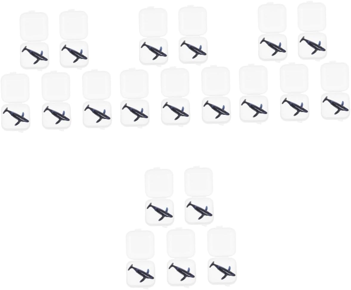 VILLCASE 20pcs Lifelike Silicone Whale Decor Home Dcor Epoxy Filling Molds Ocean Animals Toys Safe for Smooth Surface