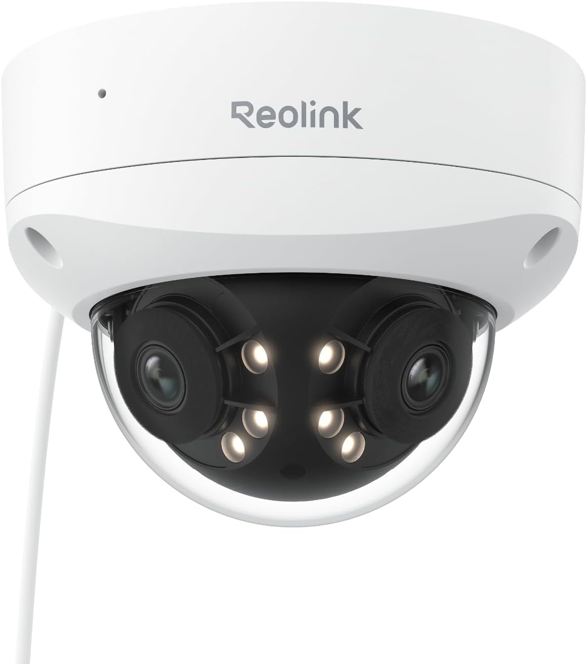 REOLINK 4K 8MP 180° Dual-Lens PoE IP Camera, IK10 Vandal-Proof, Person/Vehicle/Animal Detection, Spotlight Color Night Vision, 2 Way Talk, IP67 Weatherproof, No PT Supported, Duo 2V PoE