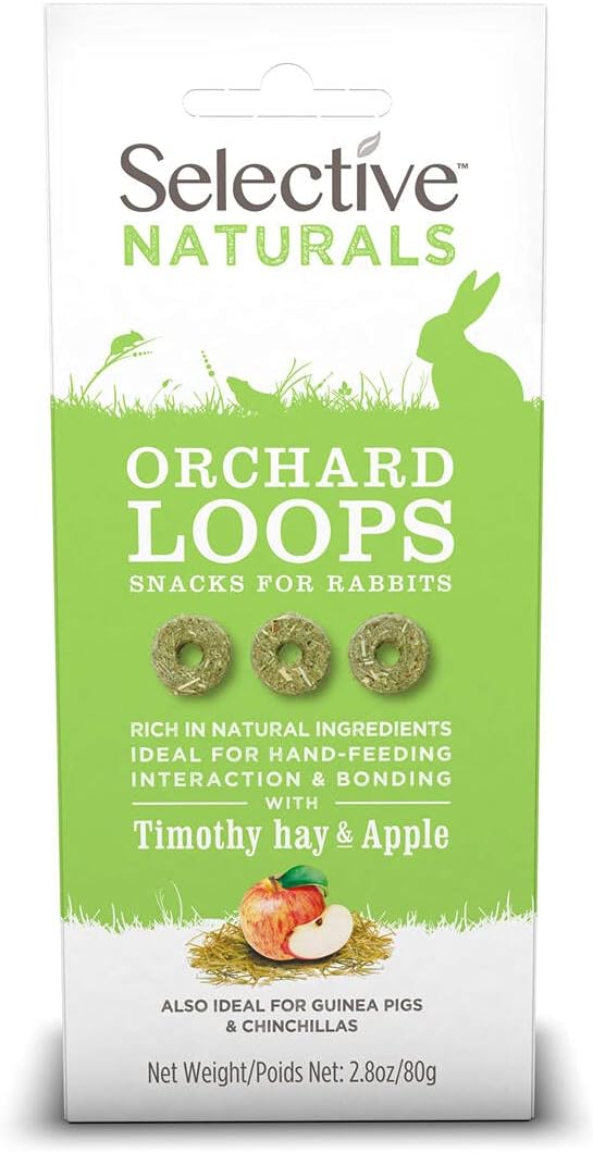 Supreme Petfoods Selective Naturals Orchard Loops with Timothy Hay & Apple, 80 g (Pack of 1)