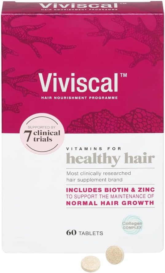 Viviscal Hair Growth Supplements, 60 Tablets, 30 Day Supply, For Women Suffering Excessive Shedding and Thinning Hair