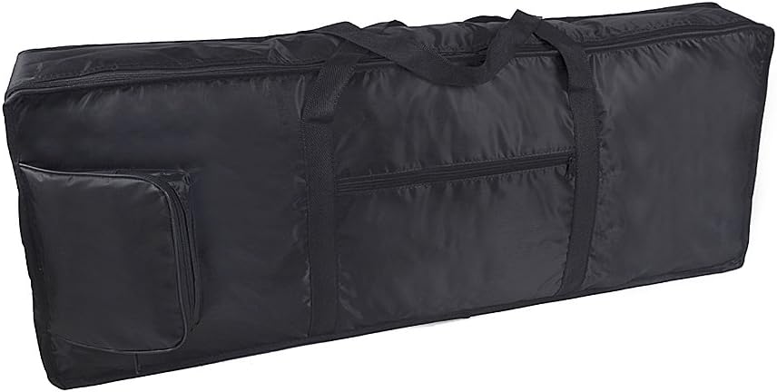 Oxford Portable 61-Key 54-Key Keyboard Electric Piano Padded Case Gig Bag Dual Zipper 10mm Padded Case with Handle Strap Adjustable Shoulder Backpack Travel Tote with Extra Pockets Dustproof
