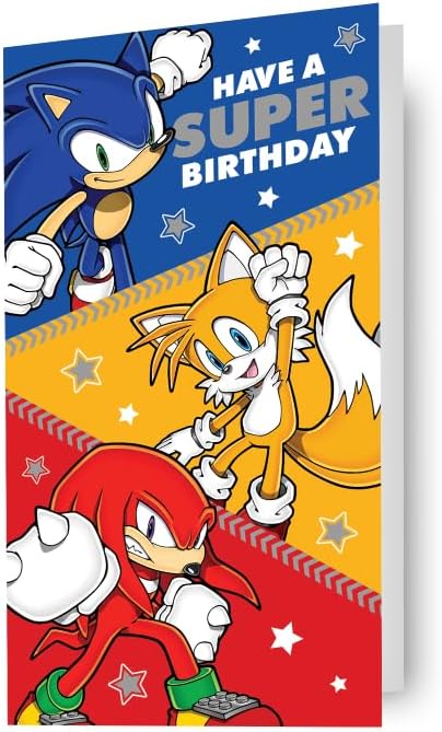 sonic the hedgehog, generic, birthday card