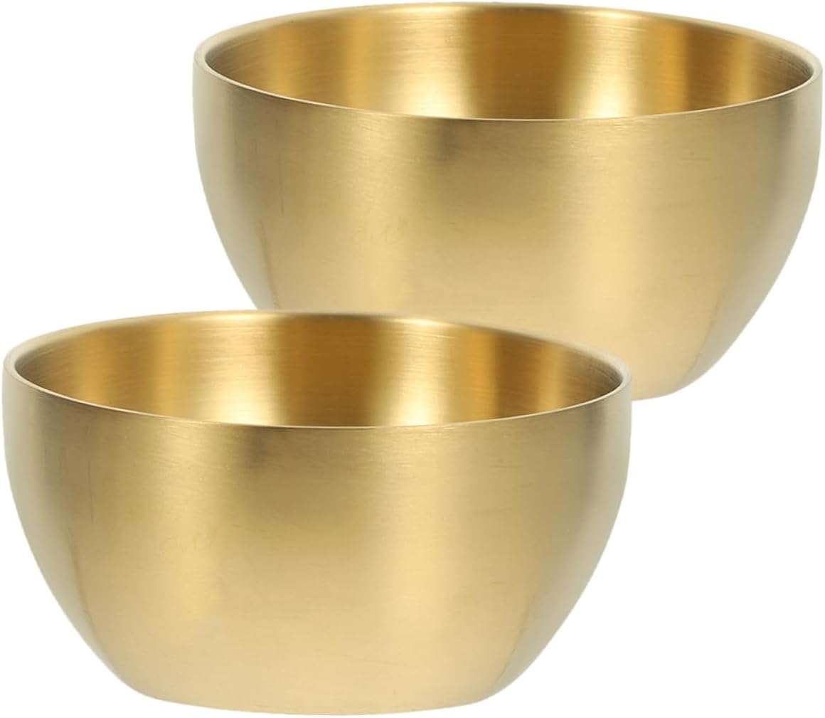 Mikinona 2Pcs Mixing Bowl Kitchen Food Storage Bowls for Noodles Salad Fruits Essential for Home Cooking Dining