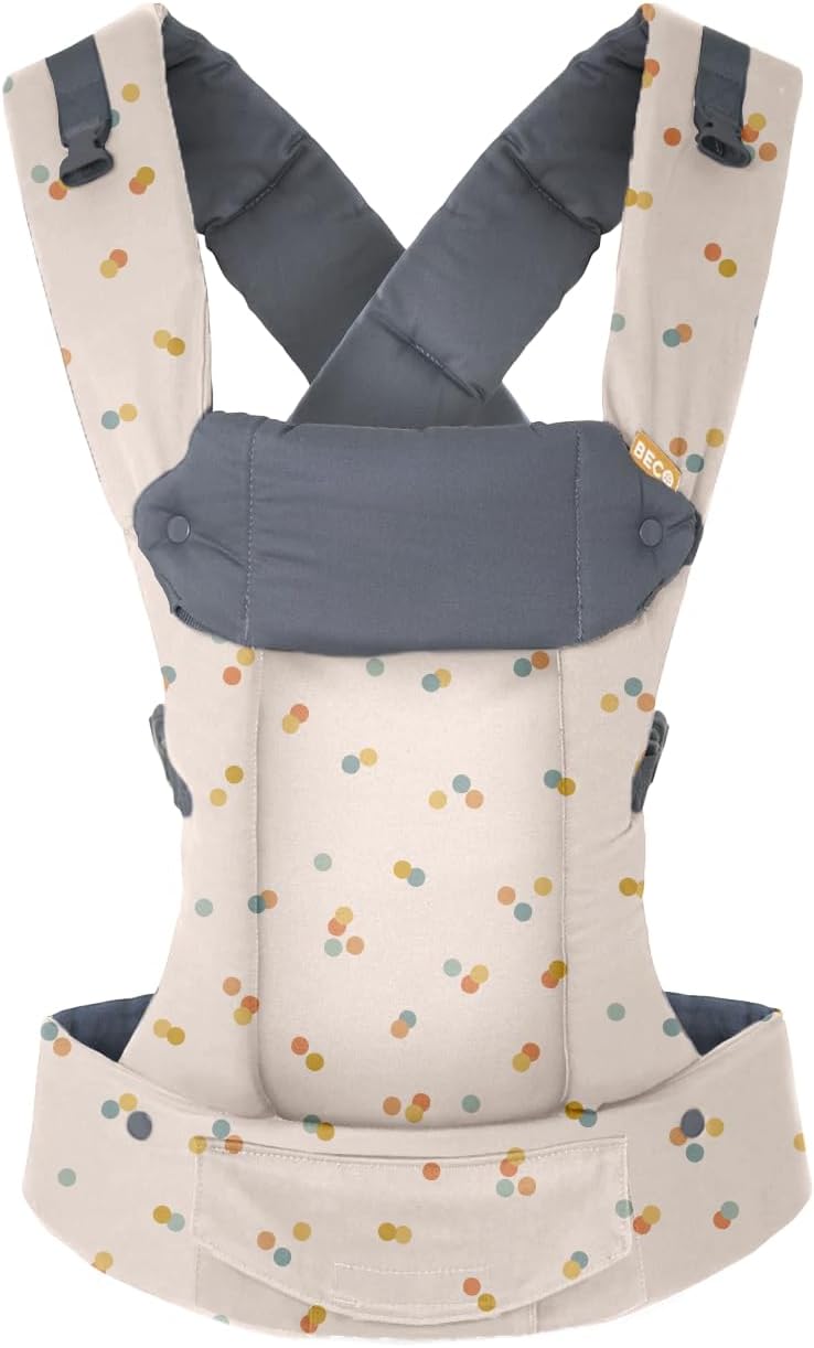 Beco Gemini Baby Carrier - Newborn to Toddler, 100% Cotton, Adjustable Seat, Ergonomic Holder, 7-35 lbs