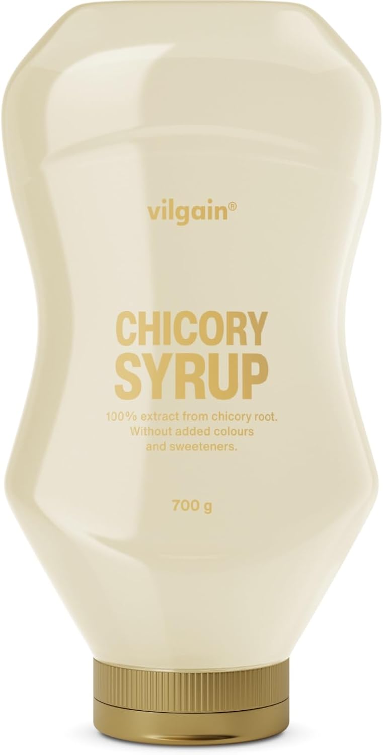 Vilgain Chicory Syrup | Natural Sweetener with Fibre & Low Sugar | Chicory Syrup Low Calorie & Diabetic Friendly | 69% Fibre (700g, Chicory)