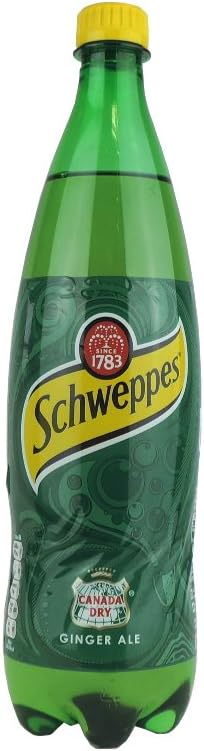 Schweppes Canada Dry Ginger Ale, 1l (Pack of 12)