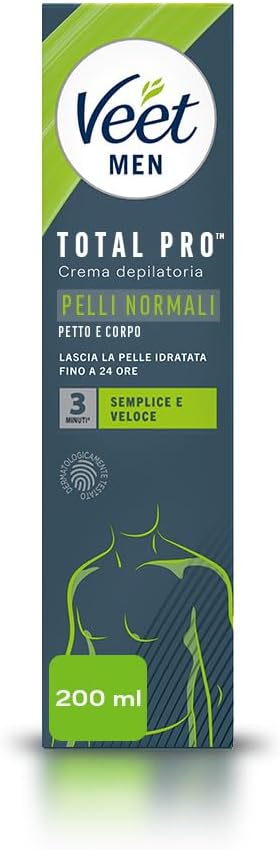 Veet for Men Hair Removal Gel Cream, Chest And Body Hair Removal Cream, 200 ml