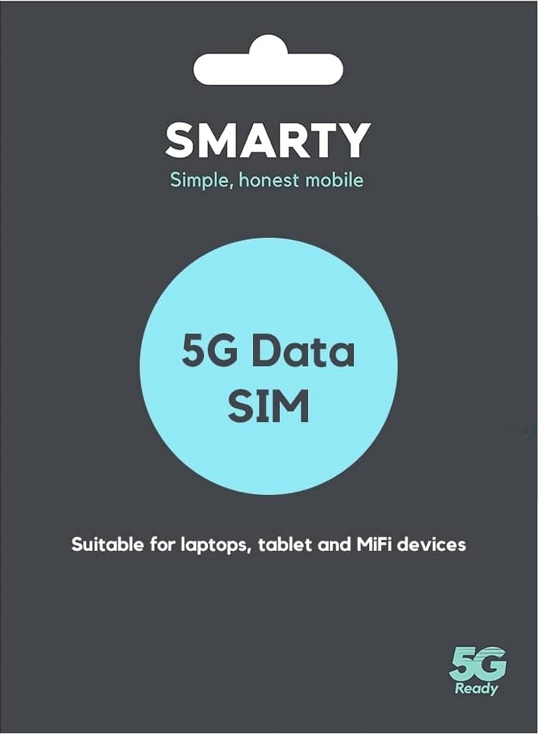 SMARTY Unlimited Data only SIM. 1 month plan, No contract, EU Roaming