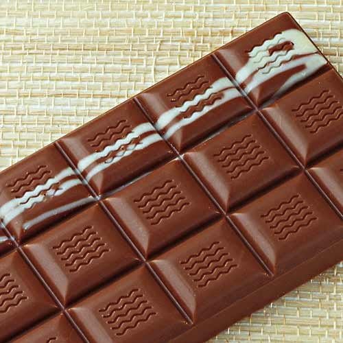 Polycarbonate Chocolate Mold 18-Part Tablet 69x149mm x 11mm High 3 Tablets on Mold