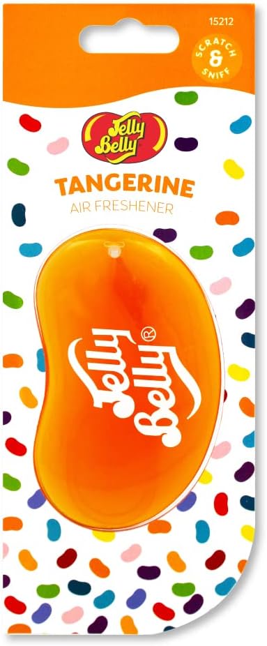 Jelly Belly 15212 3d Jelly Bean Air Freshener - Tangerine, Orange