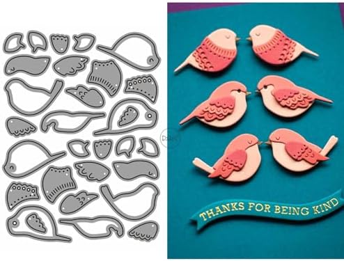 DzIxY Patchwork Bird Animals Metal Cutting Dies for Card Making Kit Embossing Paper Die Cuts Set Scrapbook Stencils Supplies Machine Templates