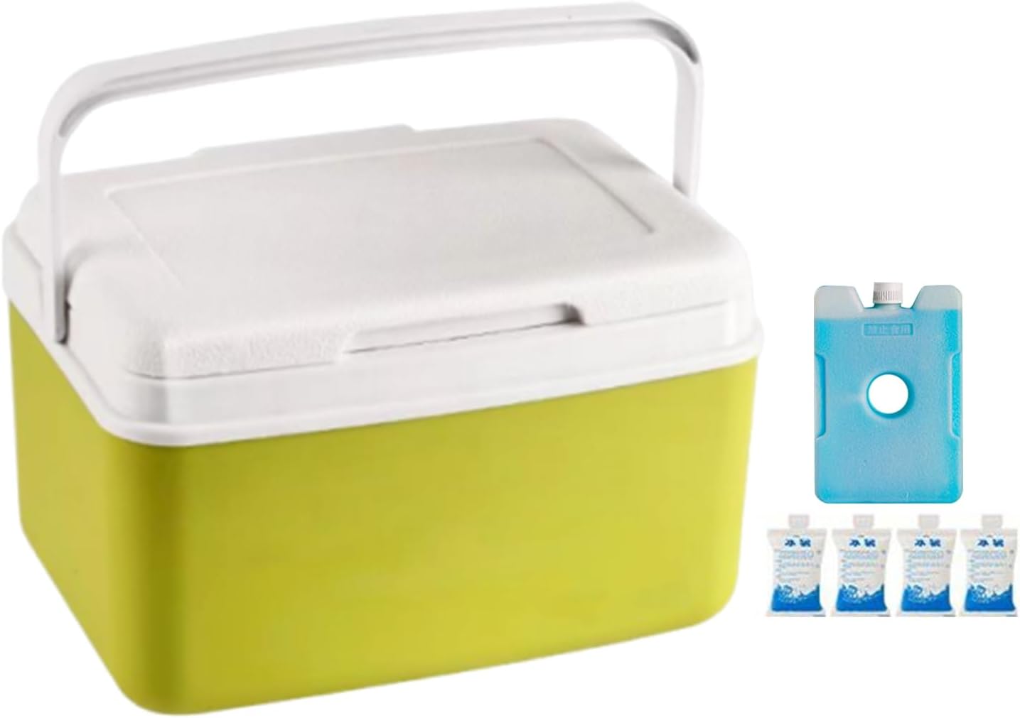 Portable Cooler, Insulated Box, 15l Beverage Chiller, Outdoor Food Container, Compact Carry Handle, Travel Ice Storage, Cool Box for Beach Picnic Boat Fishing Tailgating, 14.57inch