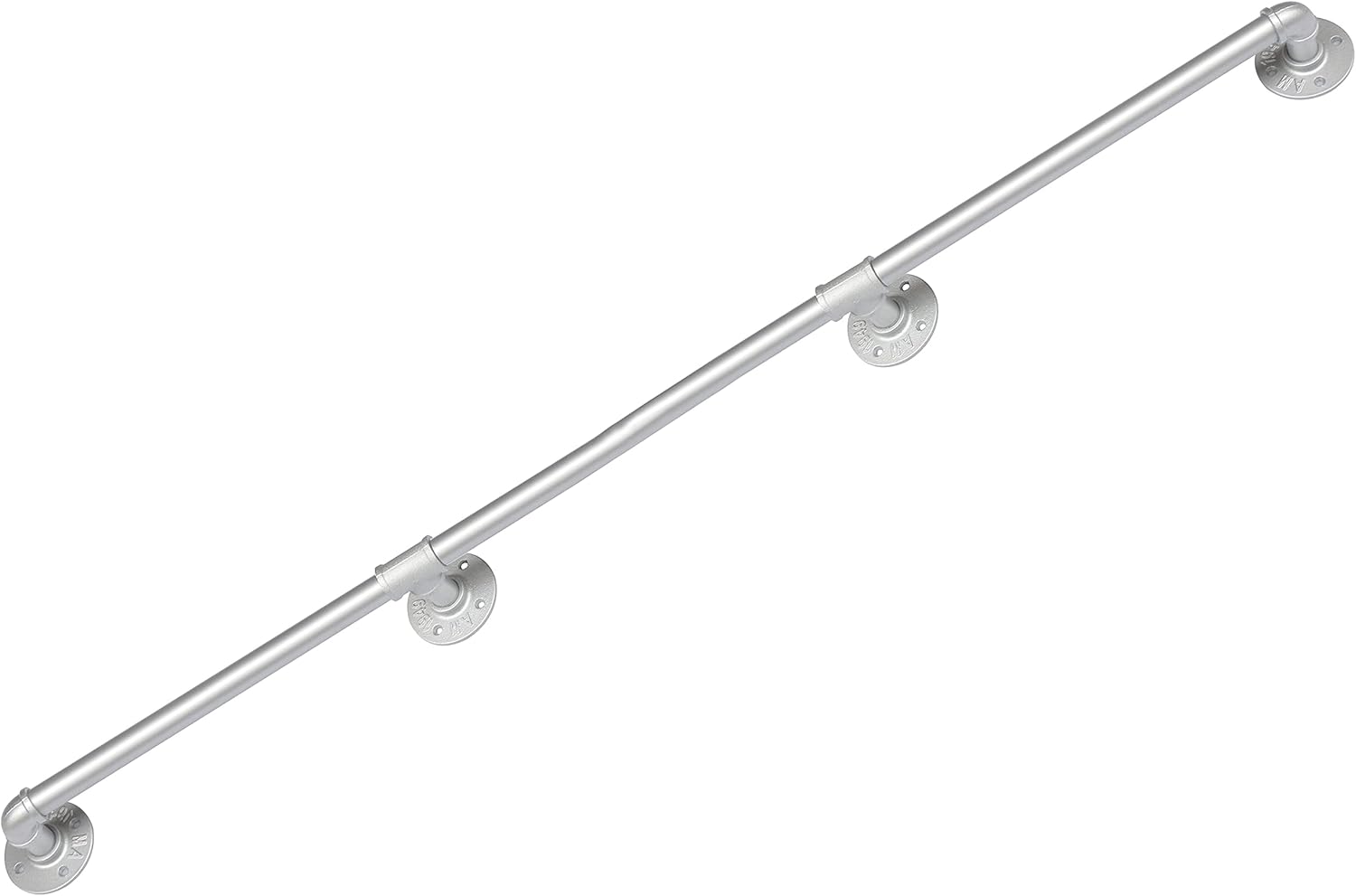 DIYHD 13FT Silver Staircase Handrail Wall Mount Banister Hand Railing