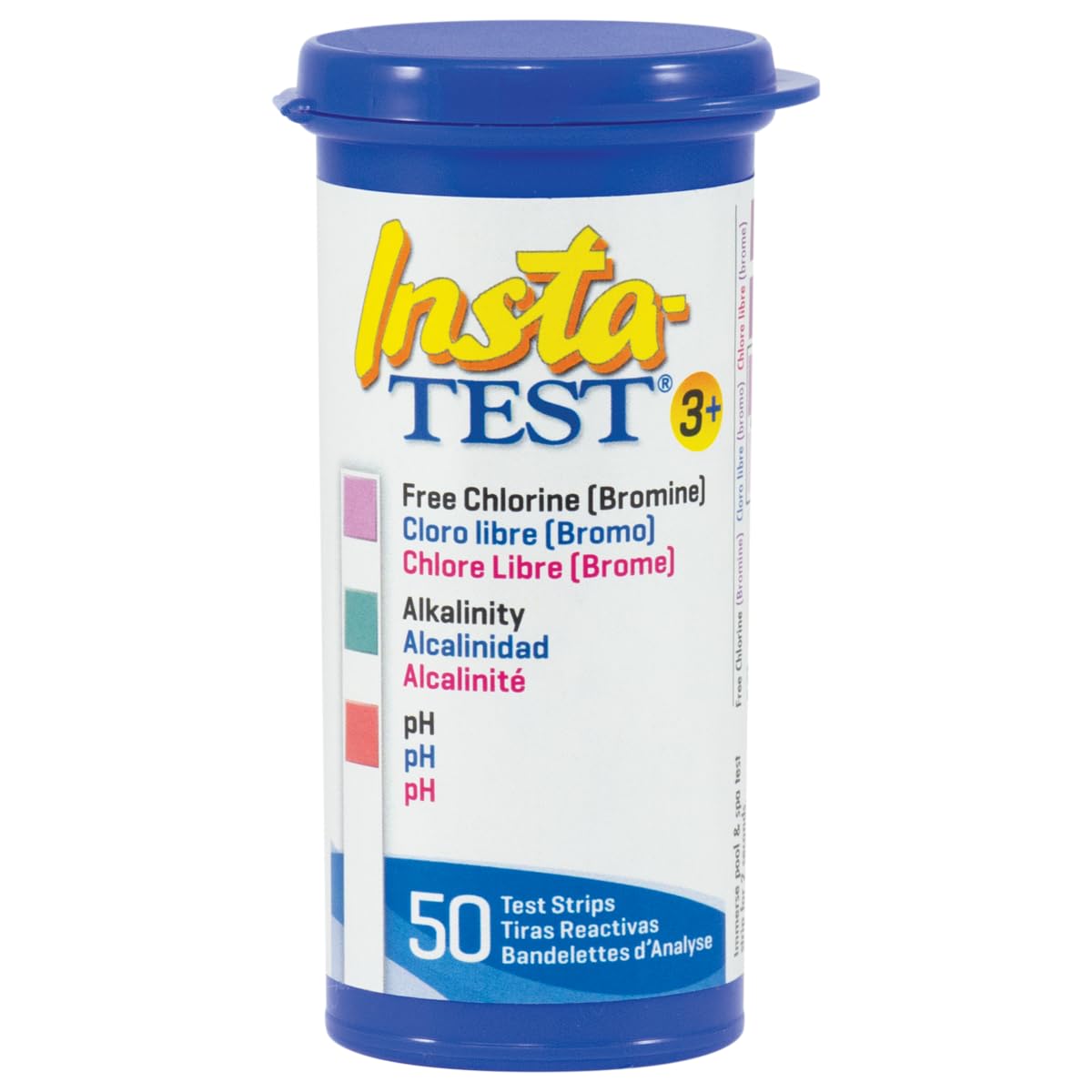 LaMotte Insta-Test 3-Way Swimming Pool and Spa Test Strip (Tests for Chlorine, Bromine, pH and Alkalinity)