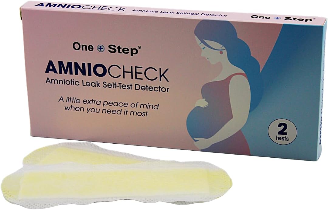 One Step: AMNIOCHECK Amniotic Leak Self-Test Detector, 2 Amniotic Fluid Test Pads