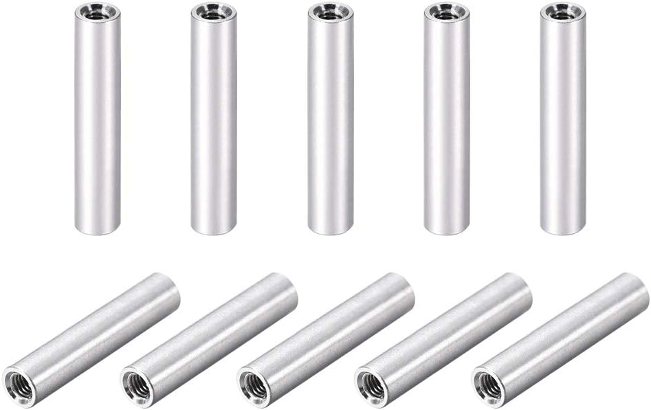 sourcing map 10 Pcs M3x40mm Round Aluminum Standoff Column Spacer Female for Drone FPV Quadcopter Racing RC Multirotors Parts DIY