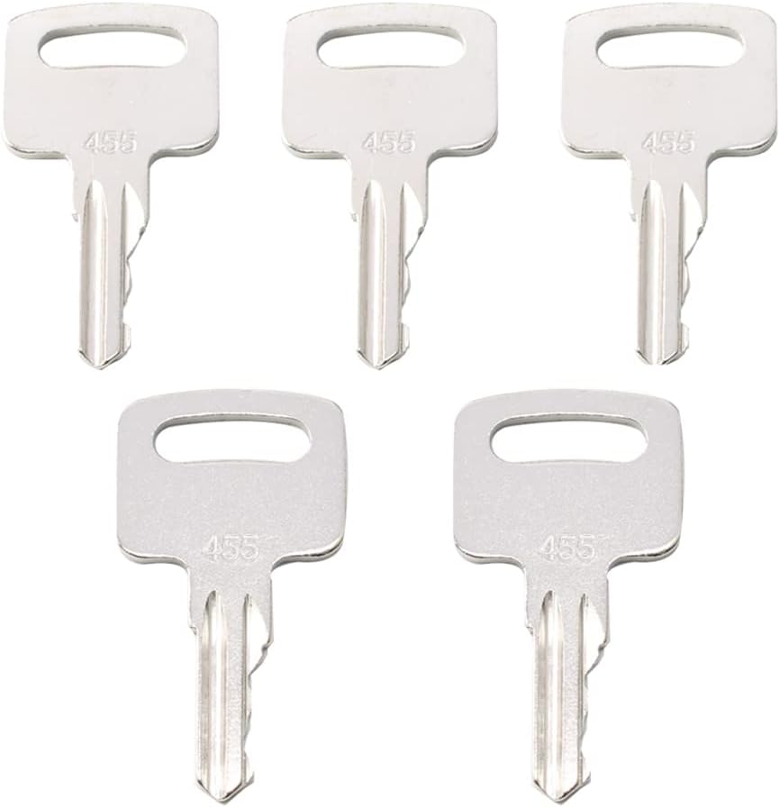 GZYF 5PC Ignition Key, Ignition Starter Switch Key Part Number 455 104466 Compatible with Genie For Skyjack, for Snorkel, For Manlift Upright Scissor Lift Boom Lifts