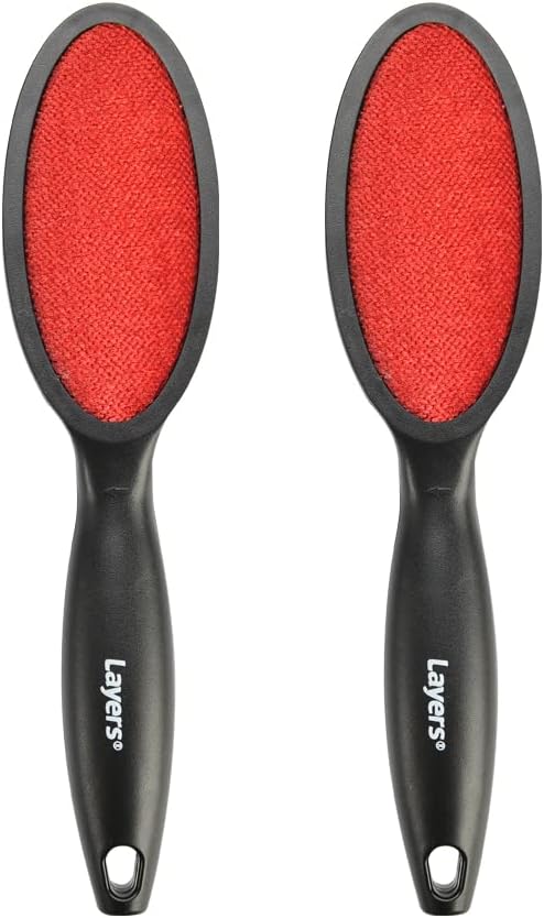 Layers 2 Pack Lint Remover 2 Sided Lint Brush, Magic Travel Brush, Clothes Lint Roller…