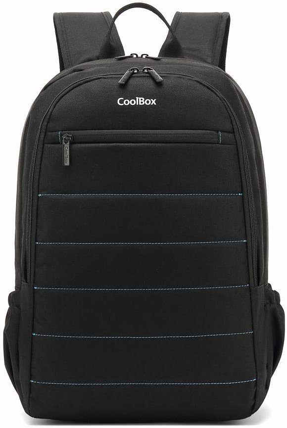 CoolBox COO-BAG15-2N, Laptop Backpack Unisex Adult, Black, 15.6"