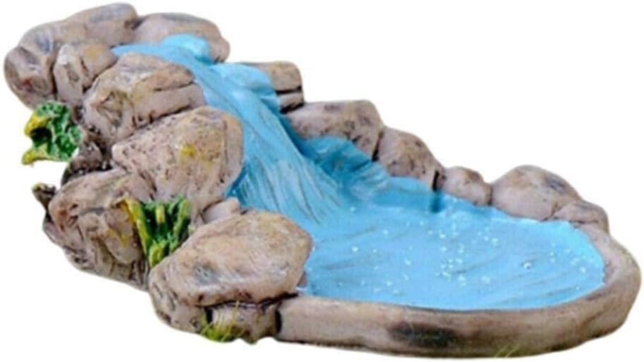 1Pc DIY Miniature Mini Water Pool Fairy Garden Lawn Ornament Outdoor Statues for Mountain Dollhouse Decor Craft