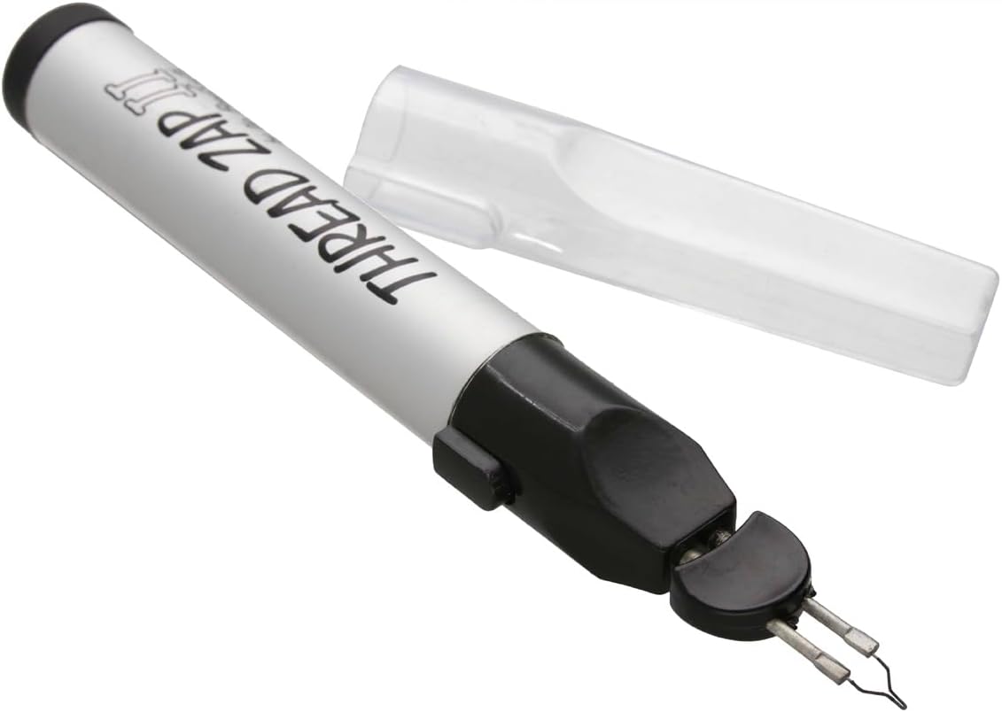 The Beadsmith Thread Zap, Thread Burner, 5.25 inches, Push Button, Battery Operated (1xAA), Trim, Burn and Melt Thread with one Touch, Ideal for Finishing Bead Weaving and stringing Projects