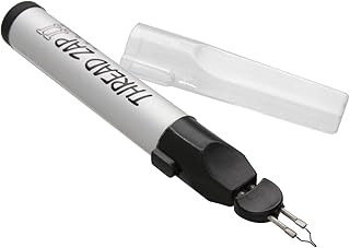 The Beadsmith Thread Zap, Thread Burner, 5.25 inches, Push Button, Battery Operated (1xAA), Trim, Burn and Melt Thread with one Touch, Ideal for Finishing Bead Weaving and stringing Projects