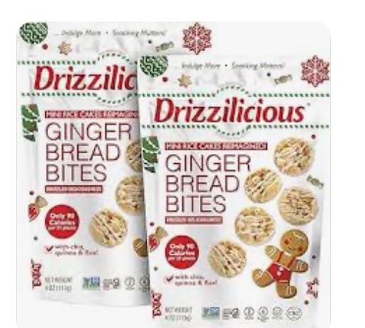 Gingerbread Bites Mini Rice Cakes