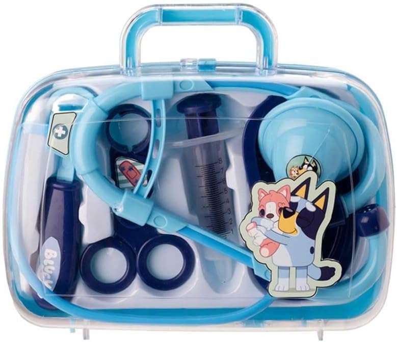 HTI Bluey Medical Case Set, Doctor Role Play Kit with Accessories, Ages 3+