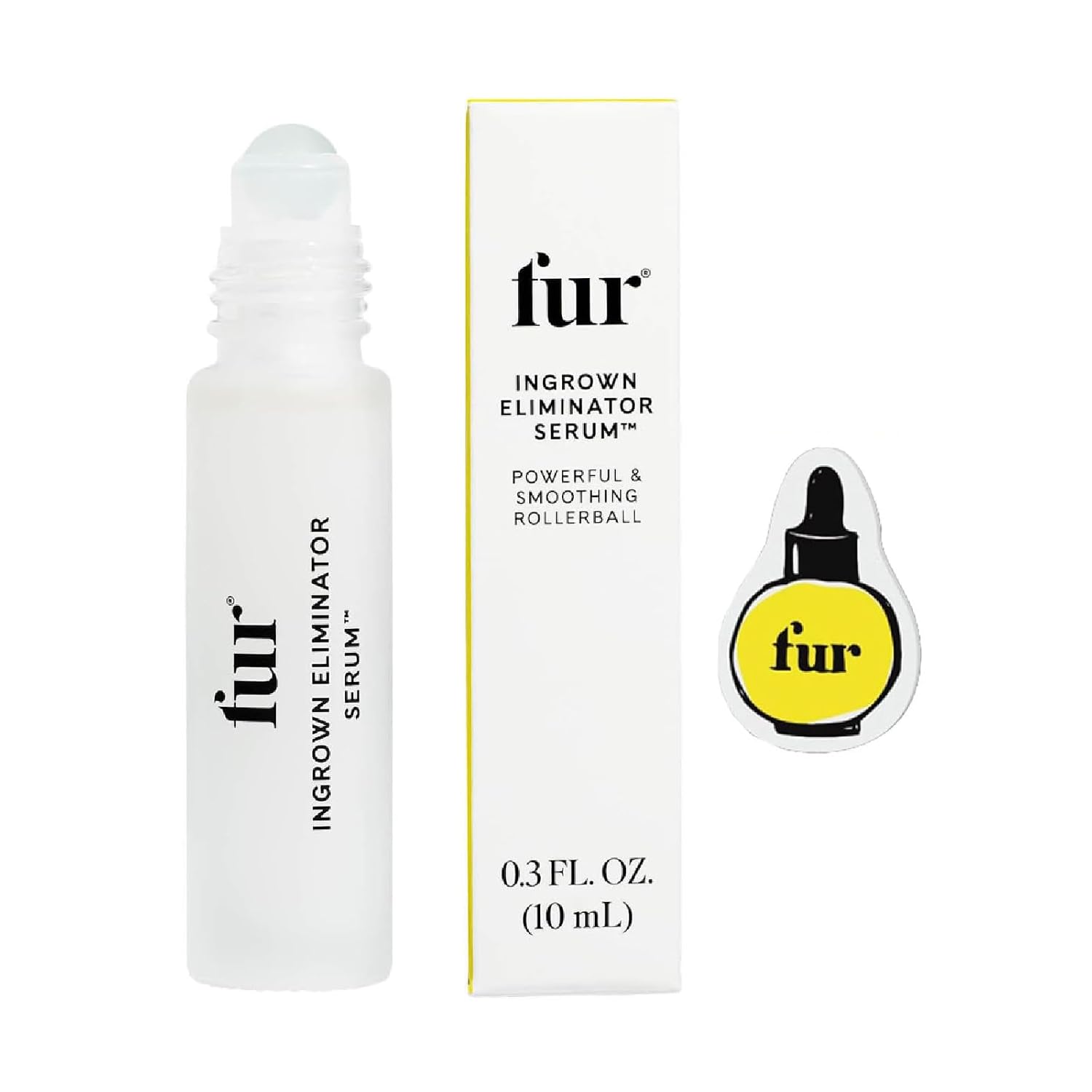 Fur Ingrown Eliminator Rollerball | Ingrown Hair Serum | Travel Size 10ml