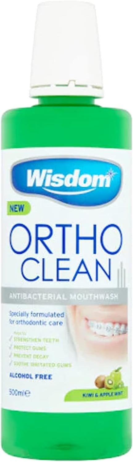 Wisdom 500ml Ortho Clean Mouthwash - Pack of 3