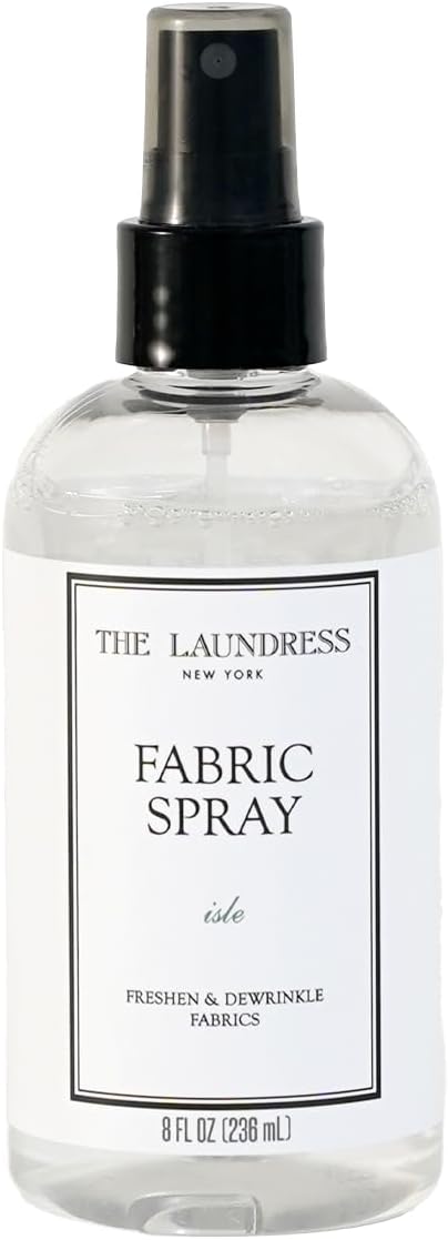The Laundress Isle Fabric Spray, Wrinkle Release Spray, Upholstery and Linen Spray, Fabric Refresher, Coastal Inspired Scent, 8 Fl Oz