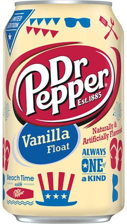 Dr Pepper Vanilla Float 12 Pack/ 12oz Cans Limited Edition