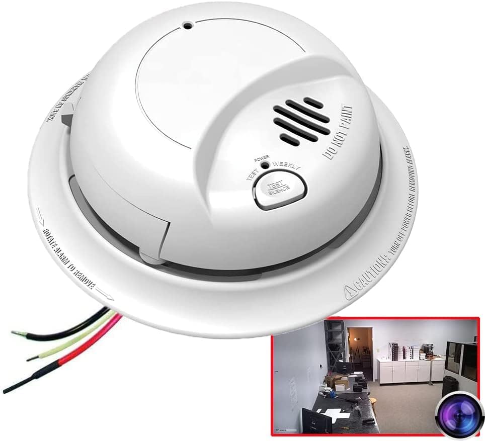 Smart Life TY9120 Wi-Fi Smoke Detector Hidden Spy Camera (Video Only/No Audio)