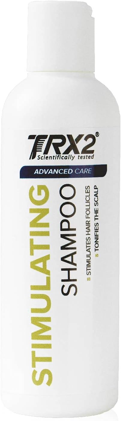 TRX2 Stimulating Shampoo - Enhanced Cleansing & Tonifying - Suitable for All Skin and Hair Types - Paraben Free - Caffein, Biotin and Soya Bean - 200 ml
