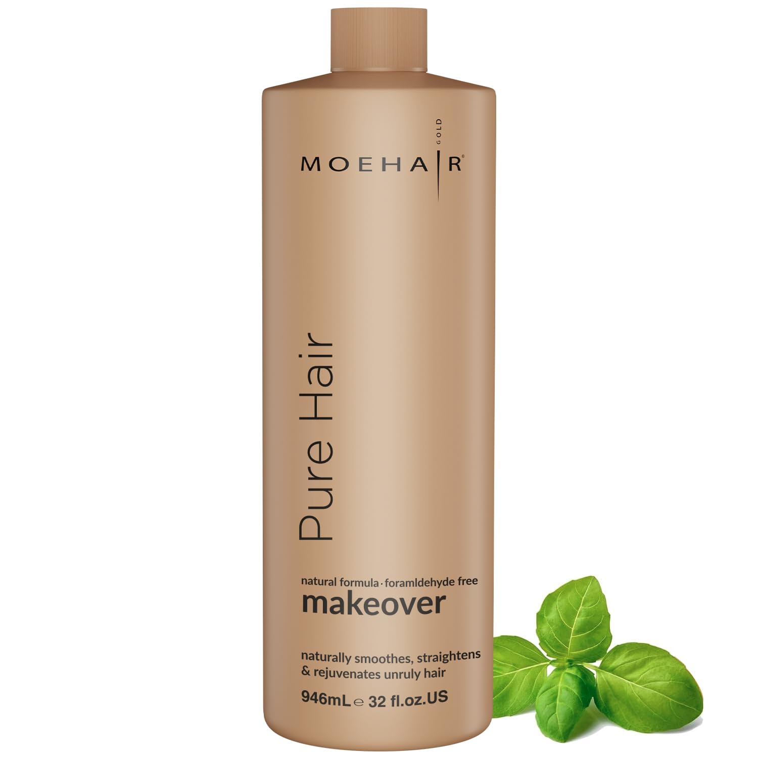 MOEHAIR Pure Hair Makeover (32 Fl. Oz) | Formaldehyde-Free Protein Hair Treatment | Repairs, Replenishes and Rejuvenates | Frizz Control | Hair Detangler | Hair Strengthener | Sulfate & Paraben-Free