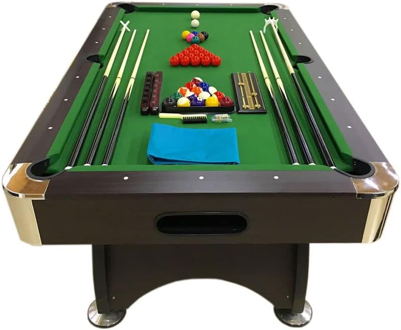 7 Ft Pool Table Billiard Playing Cloth Indoor billiards table new - Green Season