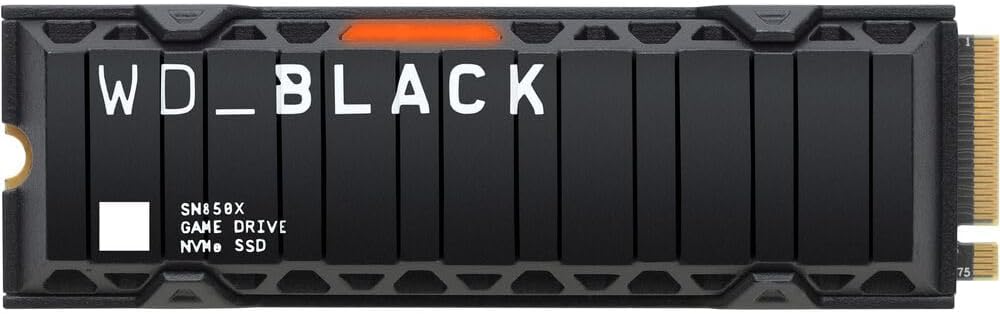 WD_Black SN850X 4TB NVMe PCIe 4.0 x4 M.2 Internal Gaming SSD with Heatsink