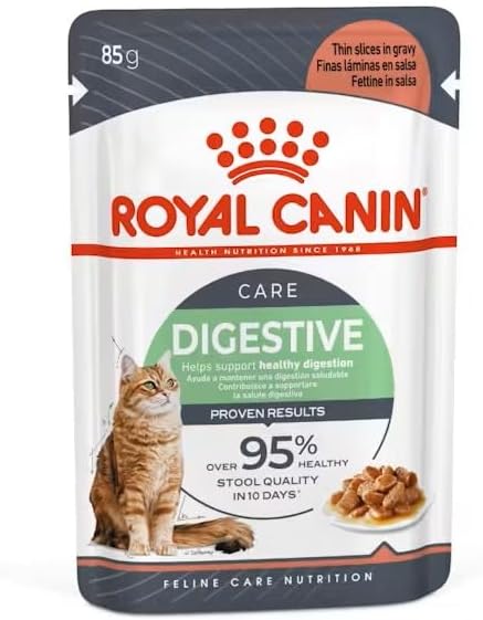 Royal Canin Digestive Care Adult Wet Cat Food in Gravy 48 x 85g Multipack